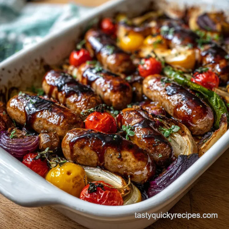 Weeknight Recipes: Easy Balsamic Sheet Pan Sausage Supper