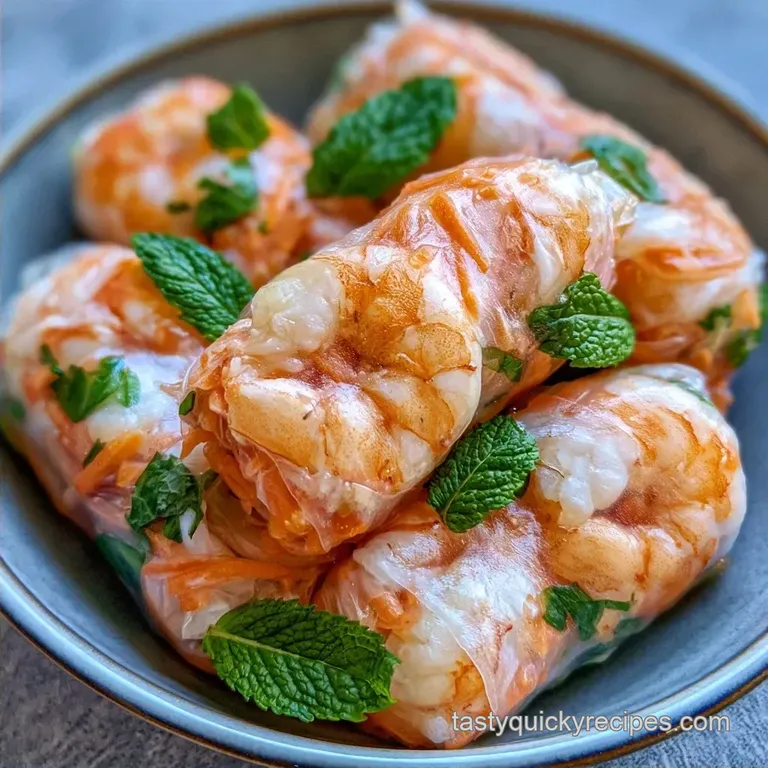 Vietnamese Shrimp Rice Paper Rolls: Hearty and Fresh