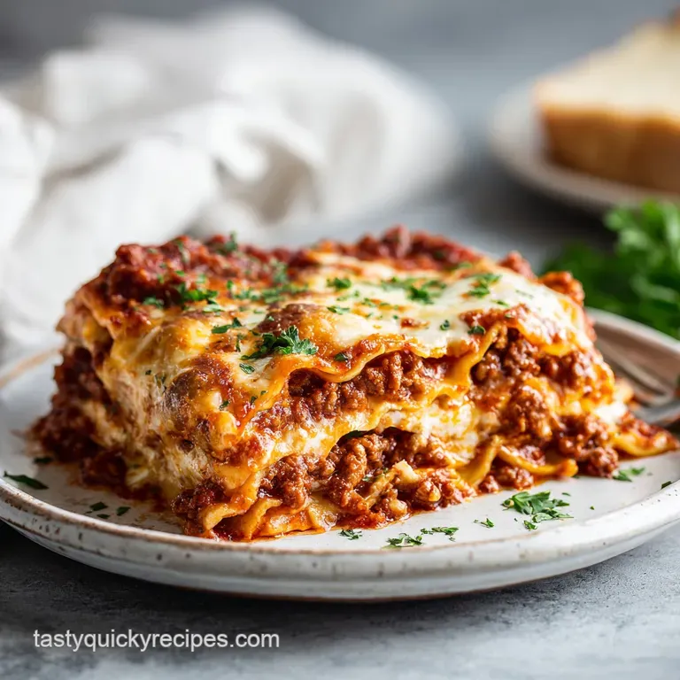 Easy Lasagna Recipe: No Boil Comfort
