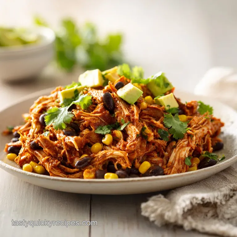 Colorful bowl featuring charred chicken strips, golden corn, and bright green guacamole on a bed of white rice.