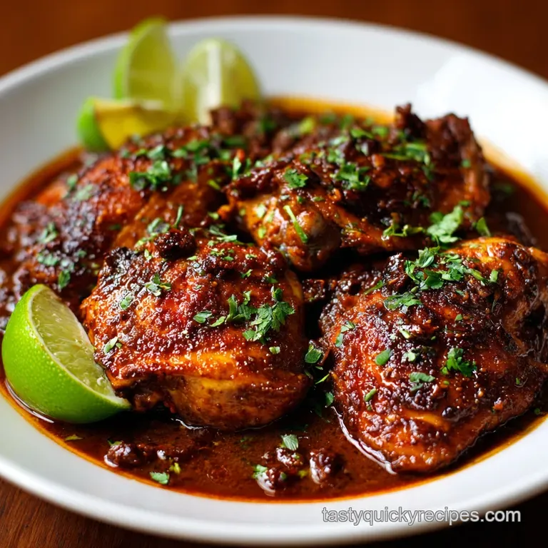 Chipotle in Adobo Sauce Recipes: Smoky Slow-Cooked Chicken presentation