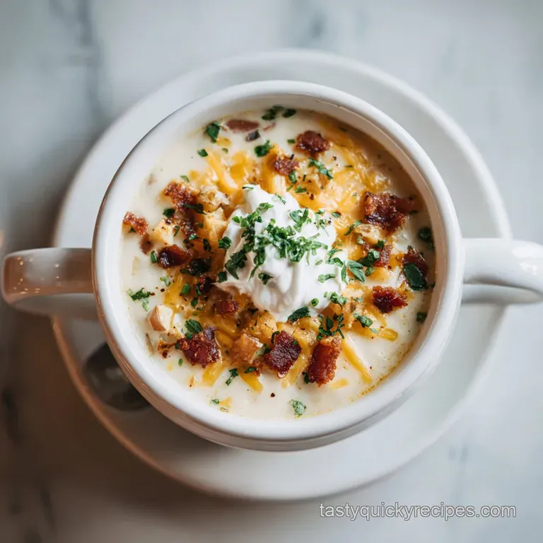 Slow Cooker Loaded Baked Potato Soup: Creamy and Silky