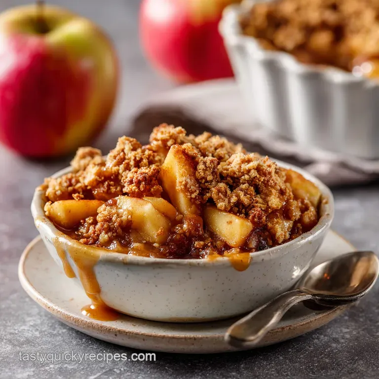 Canned Apples Recipes: The Easiest Speedy Apple Crumble Dessert
