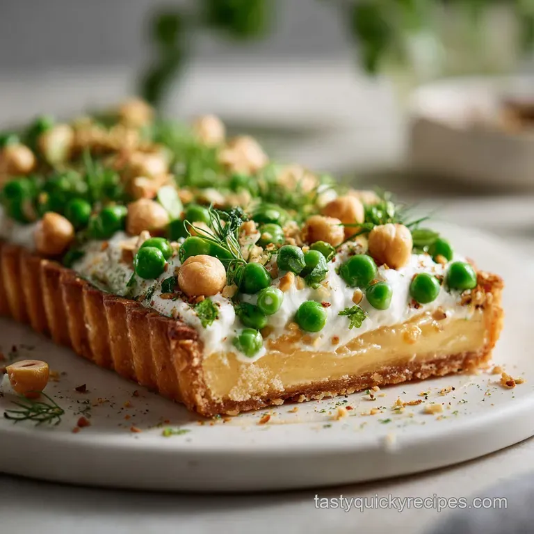 Spring Meals: Flaky Tart with Lemon-Whipped Ricotta presentation