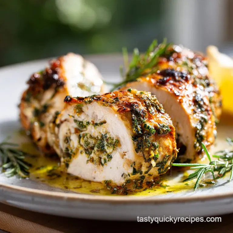 Elegant plate featuring juicy stuffed chicken with a vibrant green salad and bright lemon wedge. A restaurant-worthy prese...