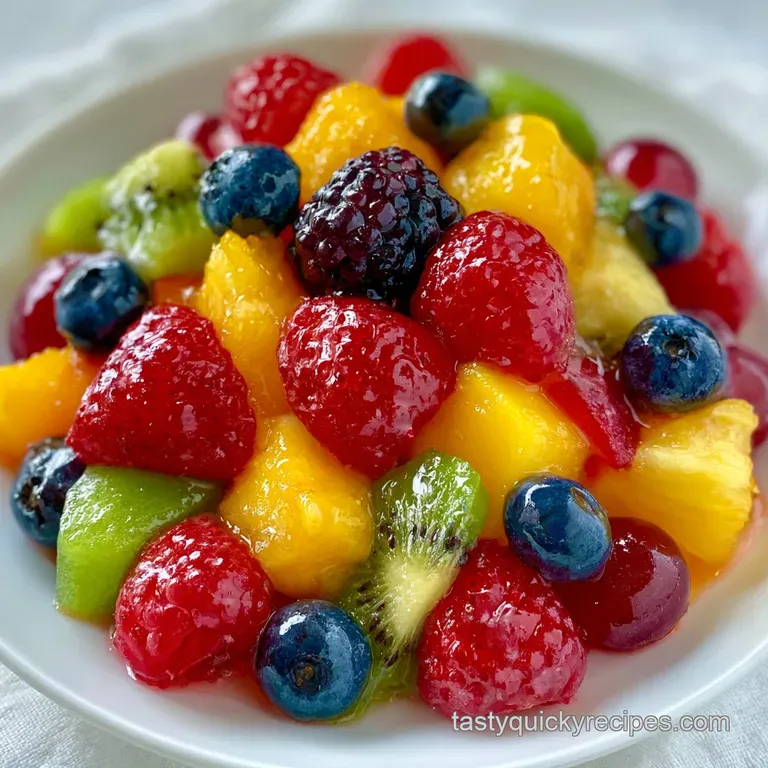 Summer Fruit Salad: Glossy and Tangy