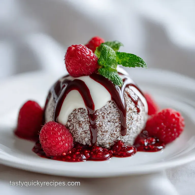 Five Swedish meatballs plated with a swirl of mashed potatoes, bathed in creamy sauce, and sprinkled with fresh dill.