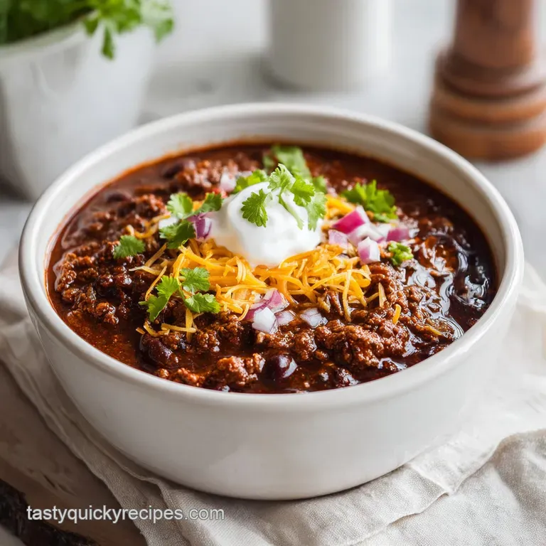 Thick Ground Meat Chili