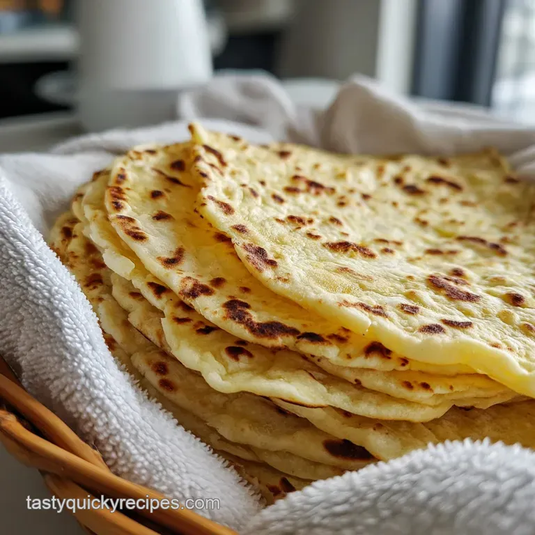 Tower of golden baked tortilla strips artfully arranged on a white plate, suggesting a delightful crunch and savory flavor.