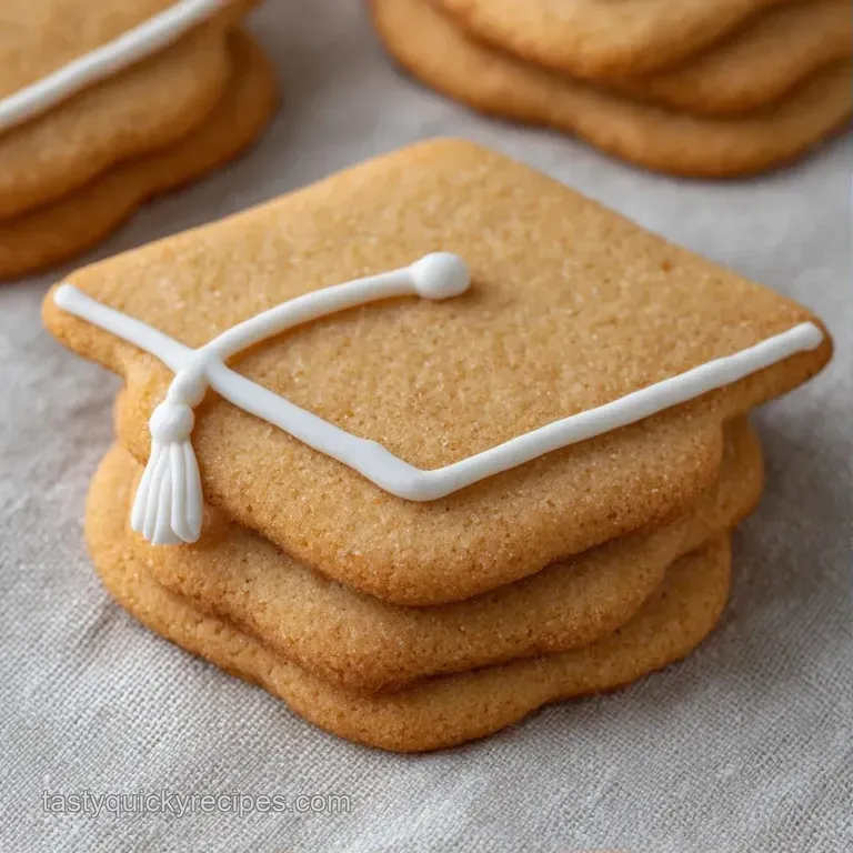 A tiered white platter showcasing neatly arranged frosted cookies decorated in gold, black, and vibrant colors.