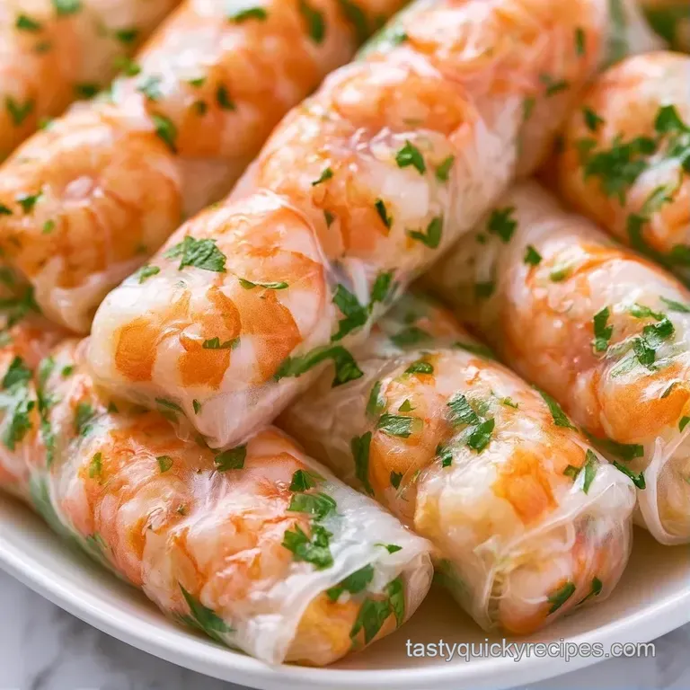 Translucent vegetable rolls neatly arranged on a ceramic platter next to a small bowl of amber-colored dipping sauce.