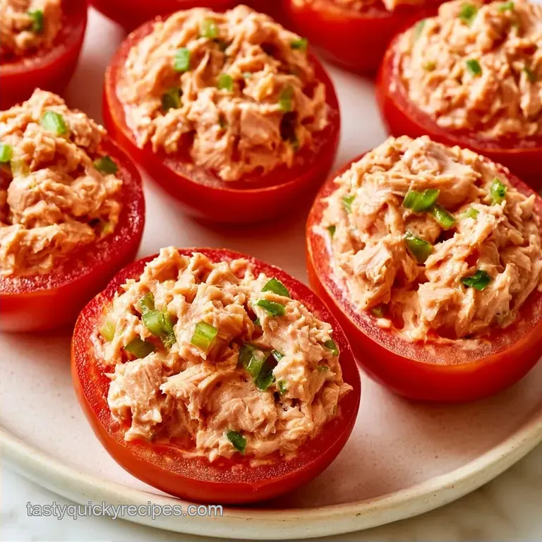 Tuna Stuffed Tomatoes in 15 Minutes