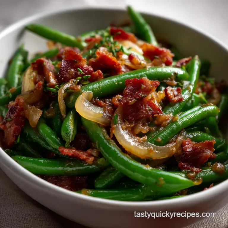 The Ultimate 10 Minute Canned Green Bean Recipe presentation