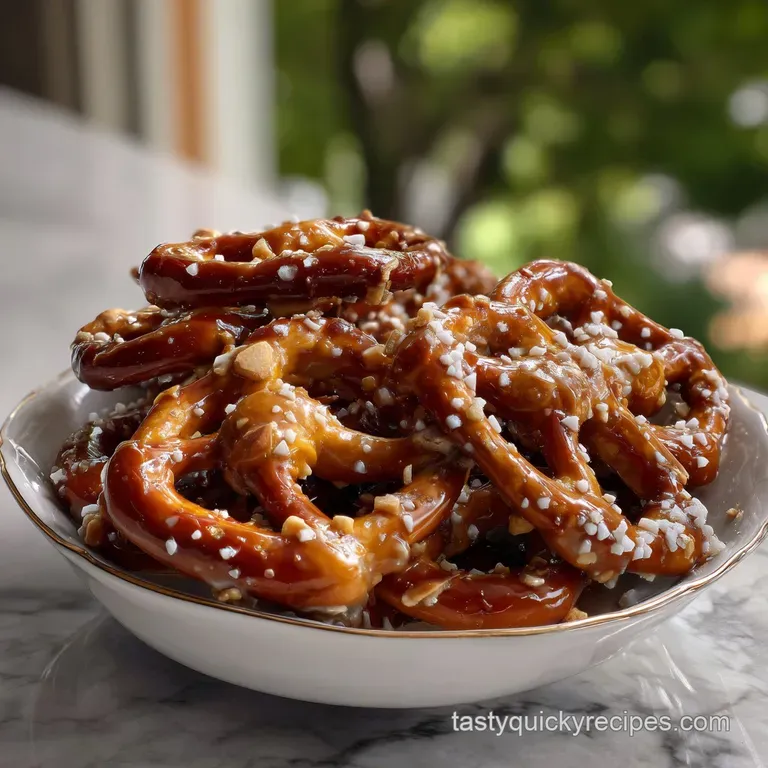The Ultimate Butter Toffee Pretzels Recipe: Oven-Baked Gold presentation
