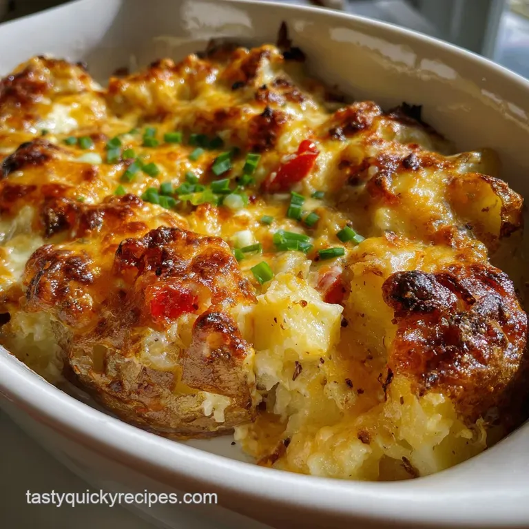 Twice Baked Potato Casserole: the Ultimate Cheesy Spud Bake presentation