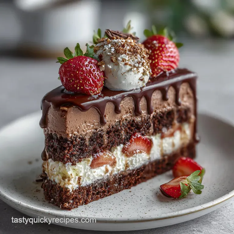 Valentines Cake: Hidden Strawberry Heart