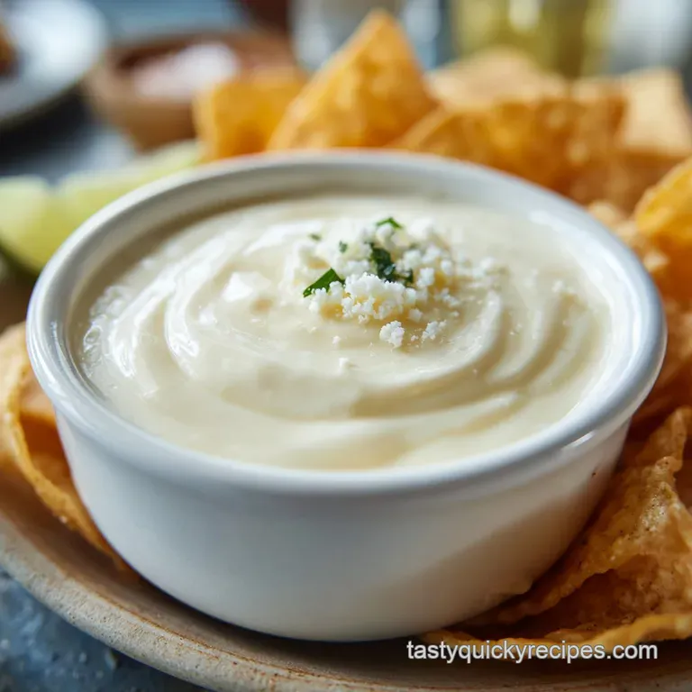 White Queso Recipe: Velvety Restaurant Style Dip