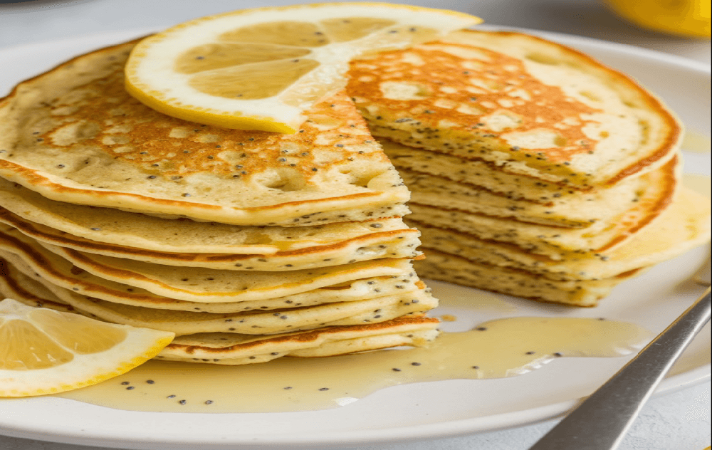 Zesty Lemon Poppy Seed Pancakes