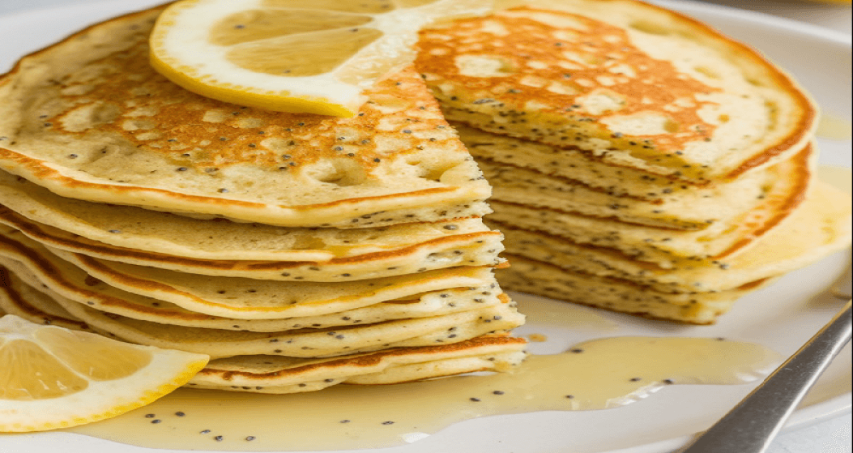 Zesty Lemon Poppy Seed Pancakes